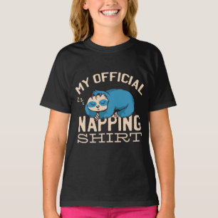 My official napping shirt, Lazy sleeping Sloth T-Shirt