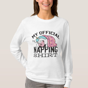 My official napping shirt - Lazy sleeping Unicorn