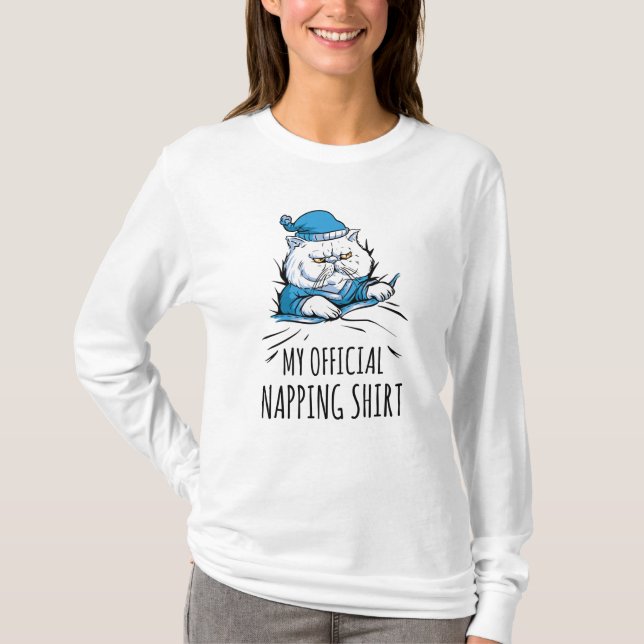 My official napping shirt with sleeping Dog (Front)