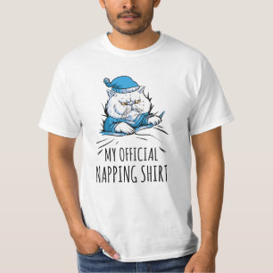 My official napping shirt with sleeping Dog