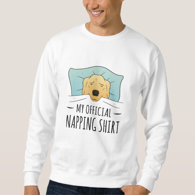 My official napping shirt with sleeping Dog (Front)