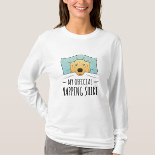 My official napping shirt with sleeping Dog