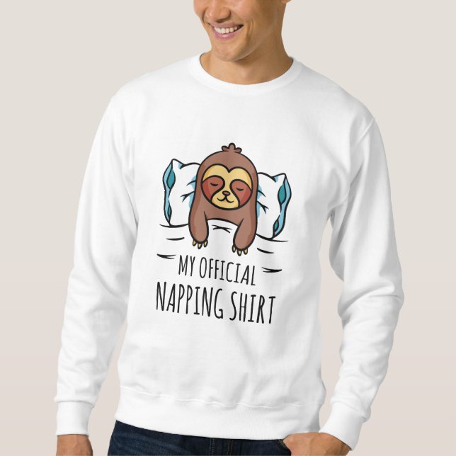 My official napping shirt with sleeping Sloth (Front)