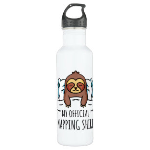 My official napping shirt with sleeping Sloth 710 Ml Water Bottle