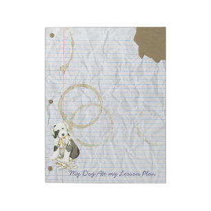 My Old English Sheepdog Ate my Lesson Plan Notepad