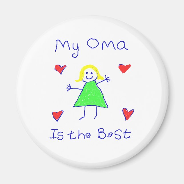 My Oma is the Best Magnet (Front)