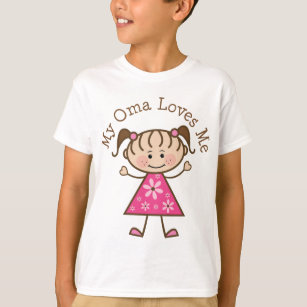 My Oma Loves Me Stick Figure T-Shirt