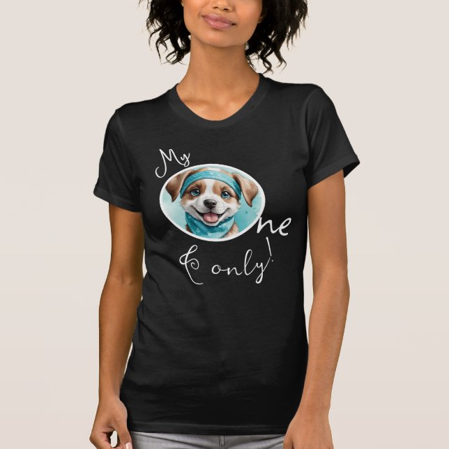 My One & Only Minimalist Photo Script Black T-Shirt (Front)