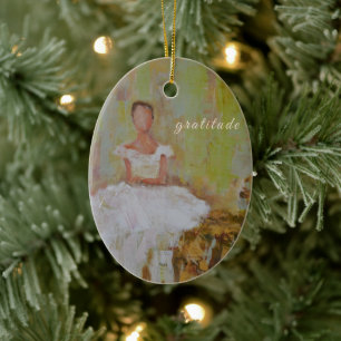 My one word ceramic tree decoration