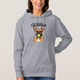 My Only Skill Is Chewing Vintage French Bulldog Te Hoodie
