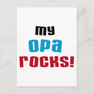 My Opa Rocks T-shirts and Gifts Postcard