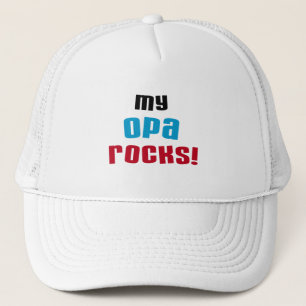 My Opa Rocks T-shirts and Gifts Trucker Hat