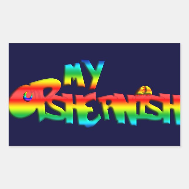 My Opshernish Rectangular Sticker (Front)