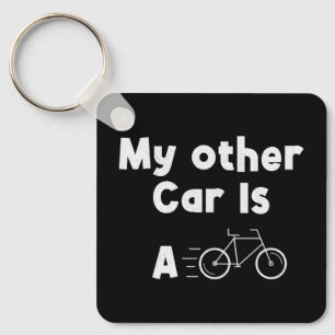 My Other Car is a Bike Key Ring