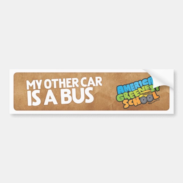 My Other Car Is A Bus Buper Sticker (Front)