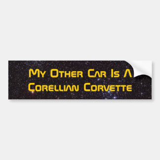 My Other Car Is A Corellian Corvette Bumper Sticker