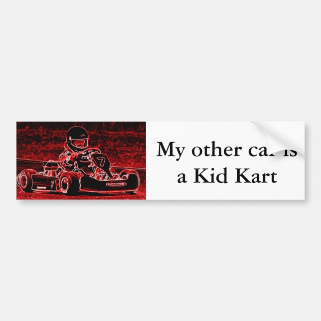 My Other Car is a Kid Kart Bumper Sticker (Front)