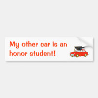 My other car is an honour student!