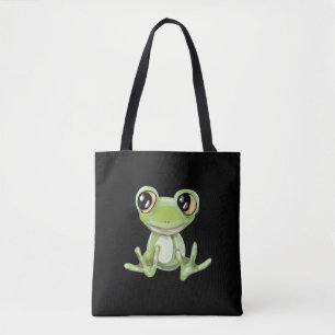 My Other Green Frog Friend Shoulder Tote Bag
