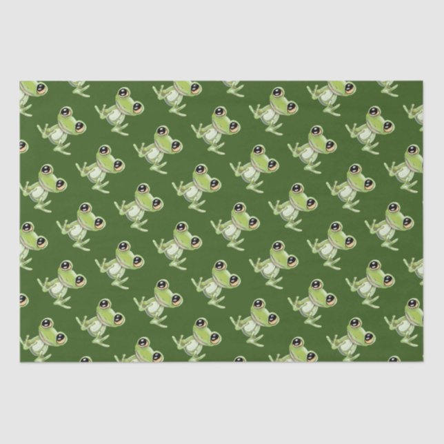 My Other Green Frog Friend Tissue Paper (Front)