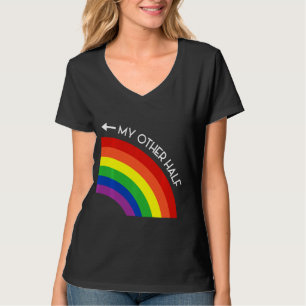 My Other Half Gay Couple Rainbow Pride Cool LGBT A T-Shirt