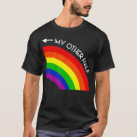 My Other Half Gay Couple Rainbow Pride Cool LGBT A
