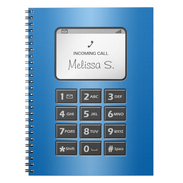 My Other Phone - Blue Notebook (Front)
