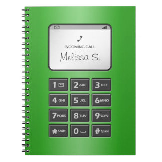 My Other Phone - Green Notebook