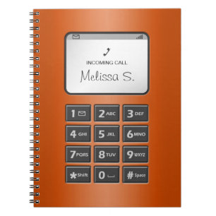 My Other Phone - Orange Notebook