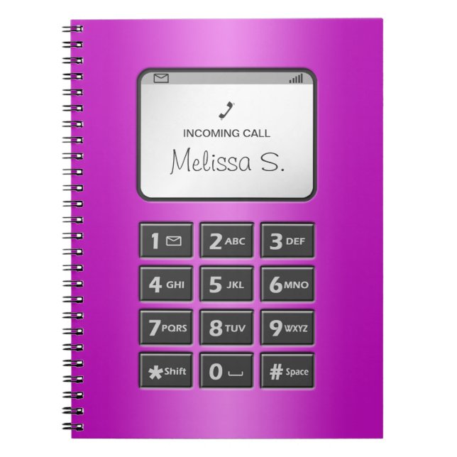 My Other Phone - Purple Notebook (Front)