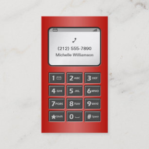 My Other Phone - Red Business Cards