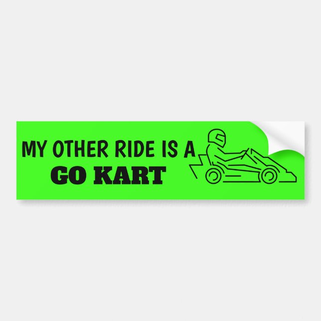 My Other Ride is a Go Kart Sticker (Front)