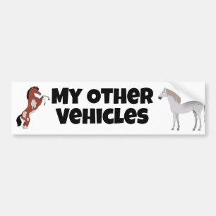 my other vehicles, horses bumper sticker