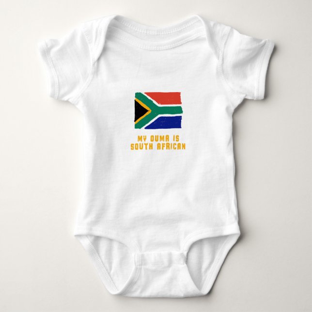 My Ouma is South African - baby bodysuit (Front)