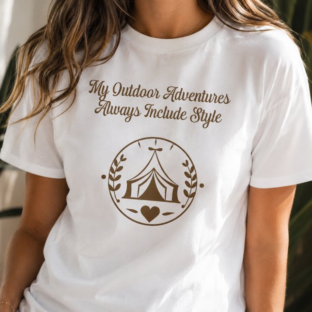 My Outdoor Adventures Always Include Style T-Shirt (Creator Uploaded)