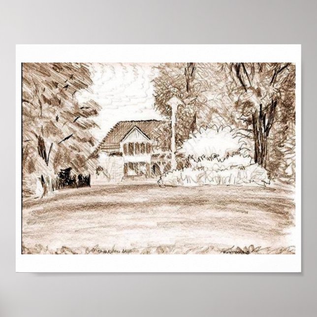 My Own Drawing Grand View Drive  Art Poster (Front)