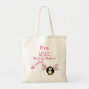 My Own Mystical Magical World Fairy Penguin Tote Bag