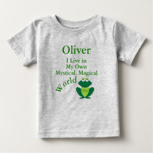 My Own Mystical Magical World Funny Frog Baby T-Shirt