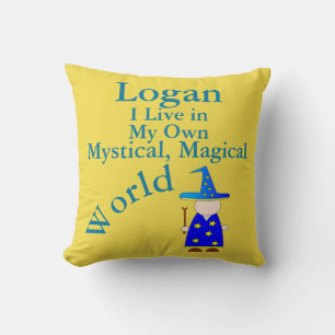 My Own Mystical Magical World Pillow Magic Wizard