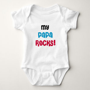 My Papa Rocks Baby Bodysuit