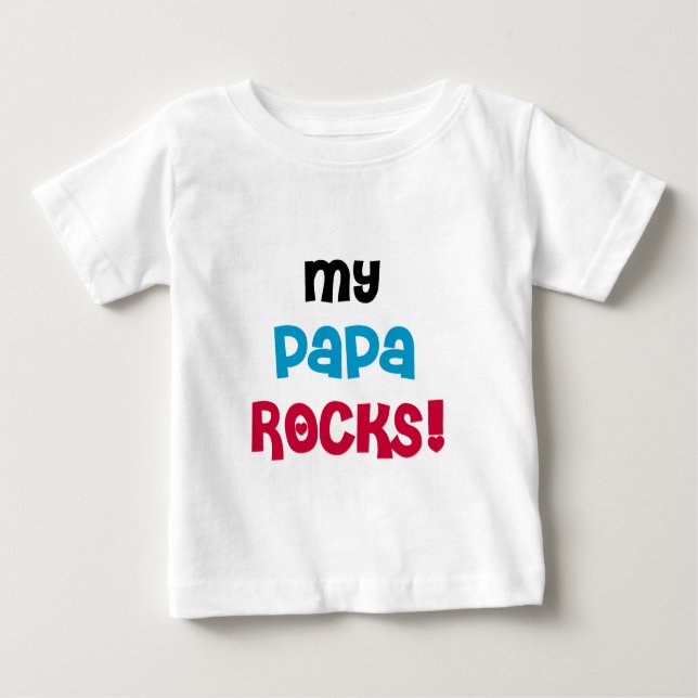 My Papa Rocks T-shirts and Gifts (Front)
