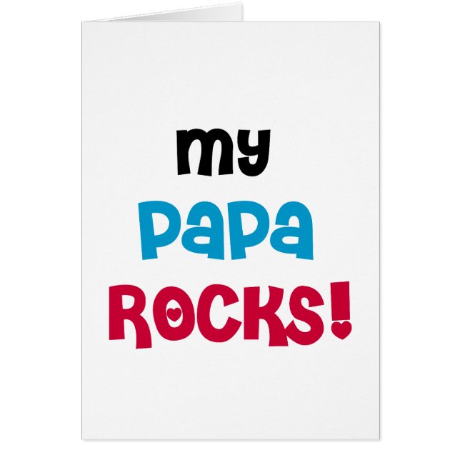 My Papa Rocks Tshirts and Gifts (Front)