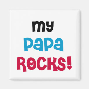 My Papa Rocks Tshirts and Gifts Magnet