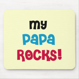 My Papa Rocks Tshirts and Gifts Mouse Pad