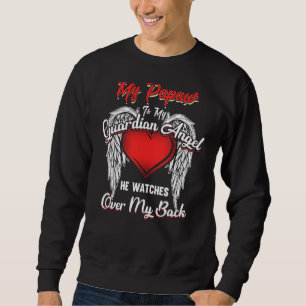 My Papaw Is Guardian Angel He Watches Over Back Ch Sweatshirt