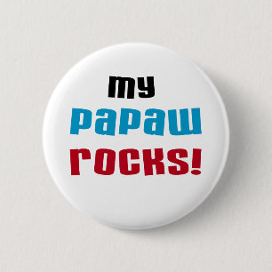 My Papaw Rocks T-shirts and Gifts 6 Cm Round Badge
