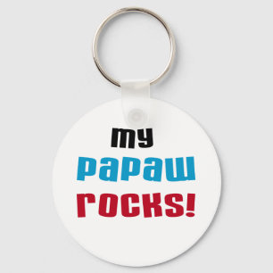 My Papaw Rocks T-shirts and Gifts Key Ring