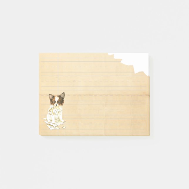 My Papillon Ate my Homework Post-it Notes (Front)