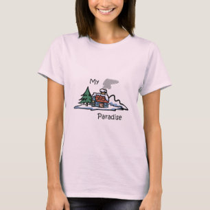 My Paradise Cabin Design T-Shirt