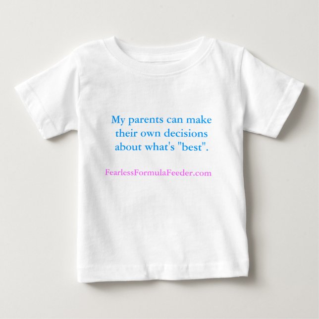 "My parents can"... FFF Infant shirt (Front)